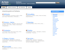 Tablet Screenshot of duitama.avisos-colombia.com