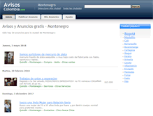 Tablet Screenshot of montenegro.avisos-colombia.com