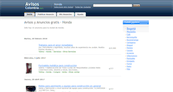 Desktop Screenshot of honda.avisos-colombia.com