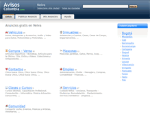 Tablet Screenshot of neiva.avisos-colombia.com
