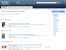 Tablet Screenshot of piojo.avisos-colombia.com