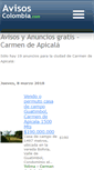 Mobile Screenshot of carmendeapicala.avisos-colombia.com