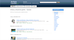 Desktop Screenshot of garzon.avisos-colombia.com