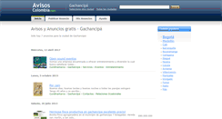 Desktop Screenshot of gachancipa.avisos-colombia.com