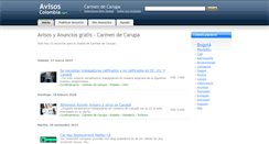Desktop Screenshot of carmendecarupa.avisos-colombia.com