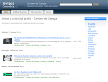 Tablet Screenshot of carmendecarupa.avisos-colombia.com