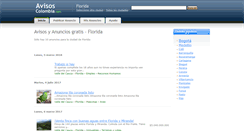 Desktop Screenshot of florida.avisos-colombia.com